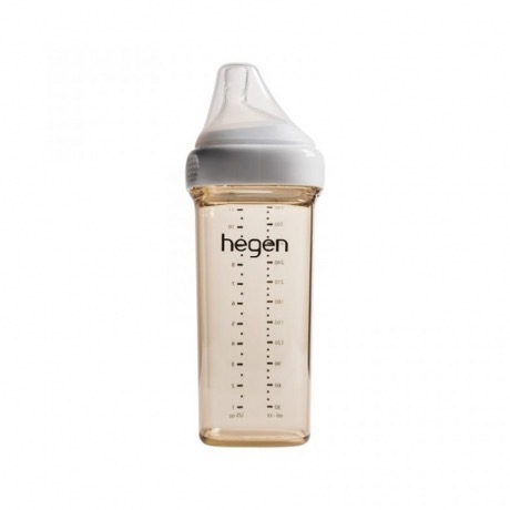 Bình sữa Hegen PPSU 330ml và núm ti size L dành cho bé trên 6 tháng tuổi, 2 bình 2 núm ti