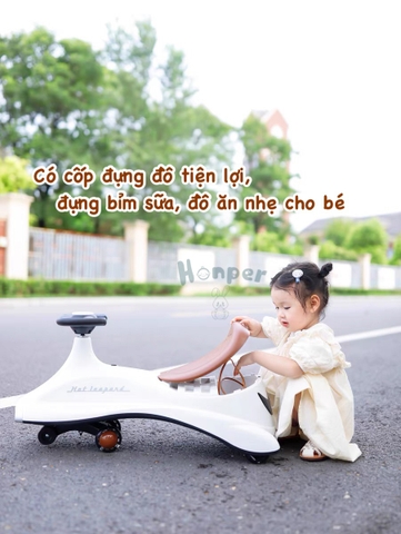 Xe lắc Honper LUXURY HP815 ( Trắng _ cam _ xanh )