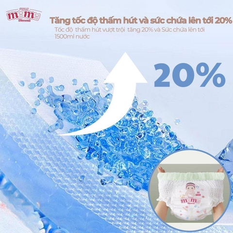 Bỉm MOMO Diamond Size XXL Quần