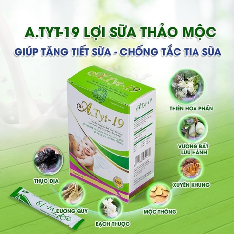 lợi Sữa A .Tyt _19 ( Hộp 20 Gói )