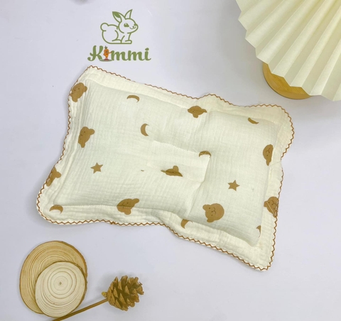 Gối  Xô Muslin  Sơ Sinh KIMMI