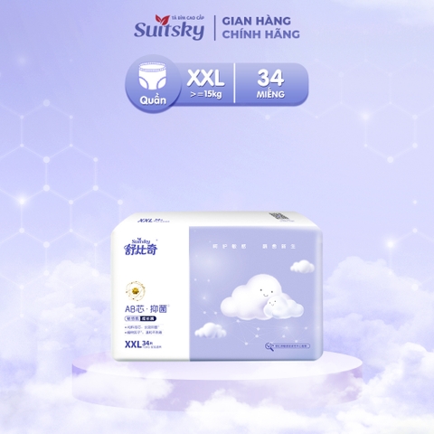 Bỉm Suitsky Kháng khuẩn Quần XXL 34