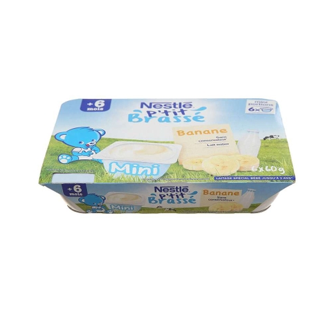 Sữa Chua  Nestle Ptit  Vị  Chuối ( Sét 6 Hộp )