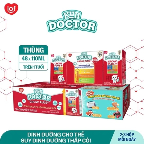 KUN DOCTOR GROW PLUS+ DINH DƯỠNG CHO TRẺ SUY DINH DƯỠNG, THẤP CÒI 110ml