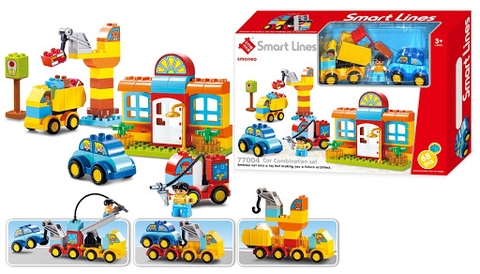 Bộ lắp ghép phương tiện giao thông 68 mảnh ghép