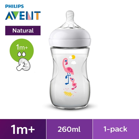 Bình Sữa Avent Flamingo 260Ml