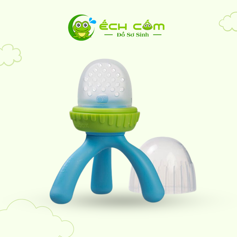 9353965003359 Túi nhai silicone chống hóc cho bé - màu xanh -  Silicone Fresh Food Feeder - Ocean Breeze