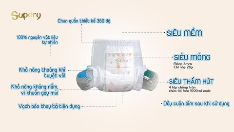 Bỉm Supdry quần m58 (cao cấp )