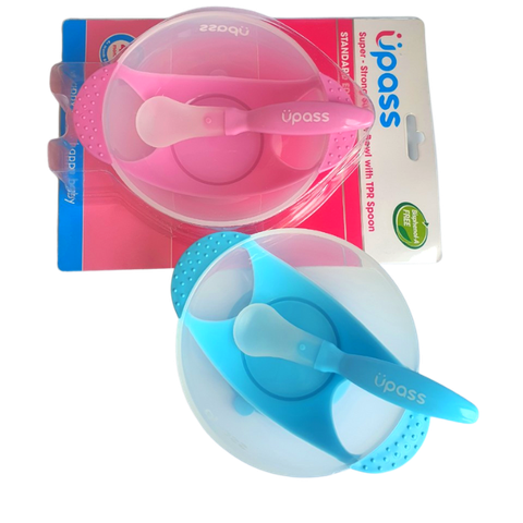 Bát  Ăn dặm chống Đổ Kèm Thìa Upass