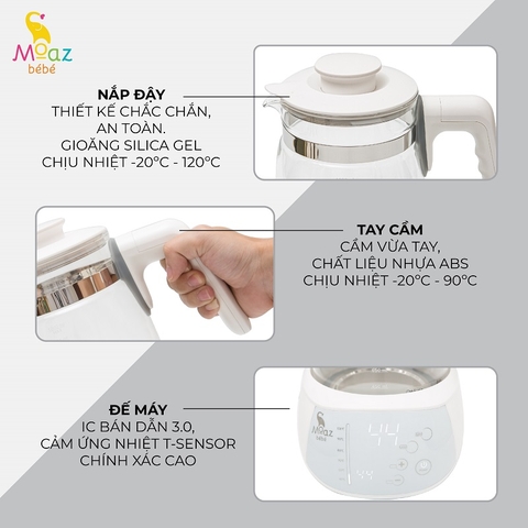 bình đun nước thông minh moaz  MB_002