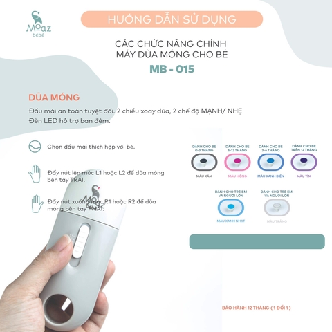 Máy mài móng moaz MB-015