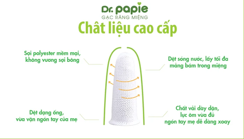 Gạc răng miệng Dr.Papie (30 gói/hộp)