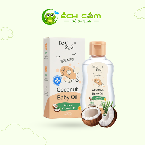 BZU BZU Coconut Baby Oil 100ml/ Dầu Dừa Dưỡng Da Cho Bé BZU BZU - 100ml