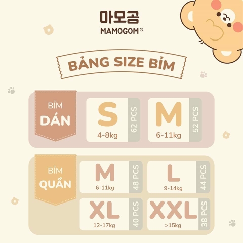 Bỉm Mamogom size S 62