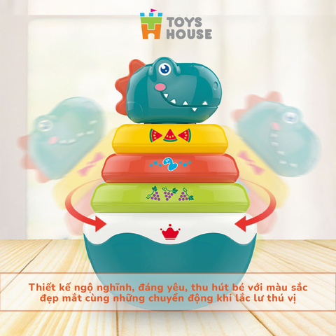 Lật Đật Kết  Hợp Vòng Xúc xắc  Xếp Chồng  Toyshouse  HE0298