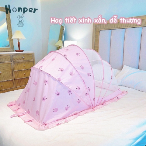 màn Chup   Gấp Gọn HonperHp 313 ( Ghi _ Be _ Xanh _Hồng )