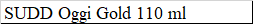 SUDD Oggi Gold 110 ml
