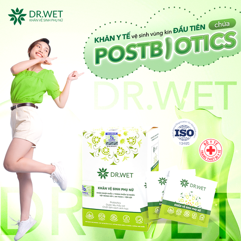 Khăn vệ sinh phụ nữ DR.WET (25 gói)