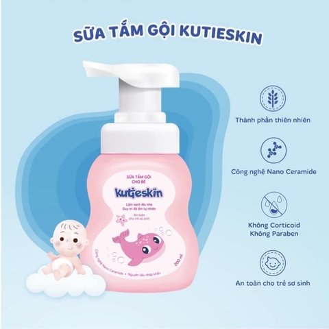 Sữa  Tắm Gội Cho Bé Kutieskin