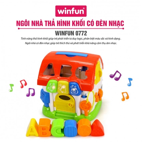 ngôi nhà thả hình khối có nhạc winfun
