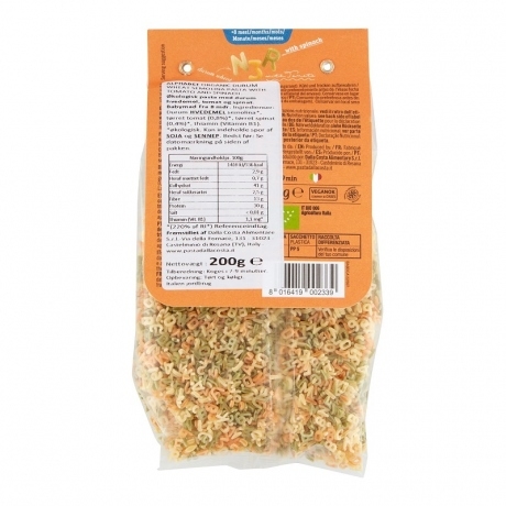 Nui Rau Củ Hữu Cơ Dalla Costa 200g  hình Chữ