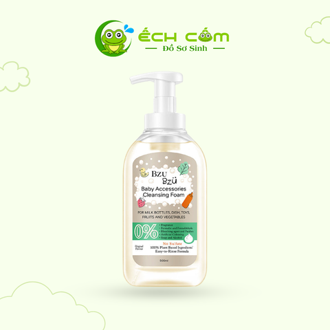 BZU BZU Baby Accessories Cleansing Foam (Original) 500ml/ Nước Rửa Bình Tạo Bọt Nguyên Bản BZU BZU - 500ml