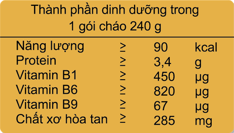 Cháo Tươi  SGF Sườn Non Ngũ Đậu