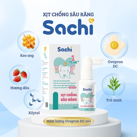 Xịt Chống sâu răng  Sachi 30ml