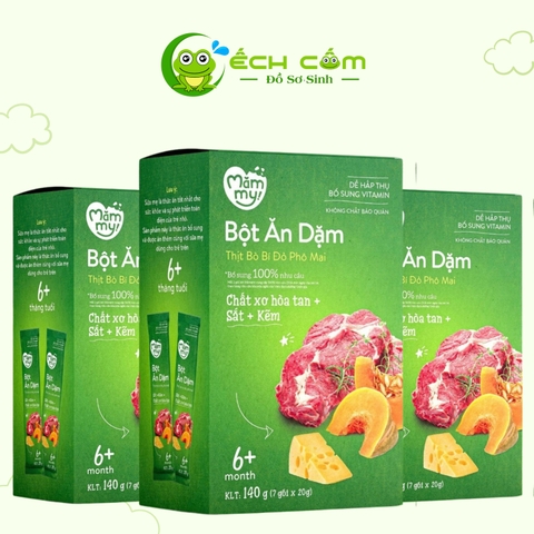 Bột Ăn Dặm Mămmy - Thịt Bò Bí Đỏ (hộp)