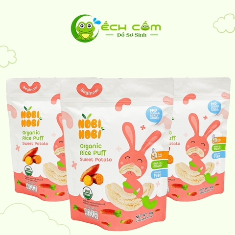 Bánh Gạo Ăn dặm Hữu Cơ NOBI 40g Vị Khoai lang