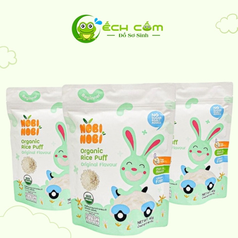 Bánh Gạo Ăn dặm Hữu Cơ NOBI 40g Vị Truyền Thống