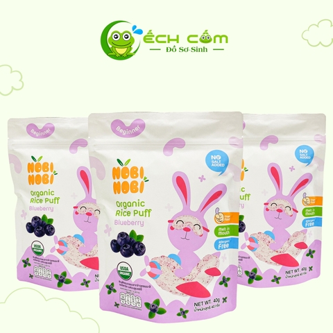 bánh Gạo Ăn dặm Hữu Cơ NOBI 40g Vị Việt Quất