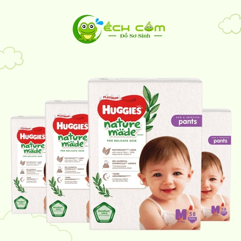 Tã Quần Huggies Natmade M58*2