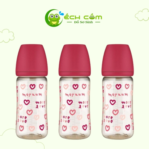 Bình Sữa  Moyuum Tim Đỏ 270ml