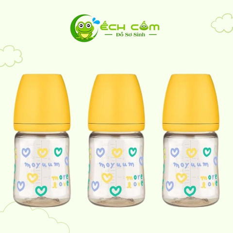 Bình Moyuum Trái Tim 170ml  Màu vàng