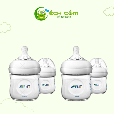 Bình Sữa Aven Mô Phỏng Tự Nhiên  125ml (Sét Đôi ) 1 Bình