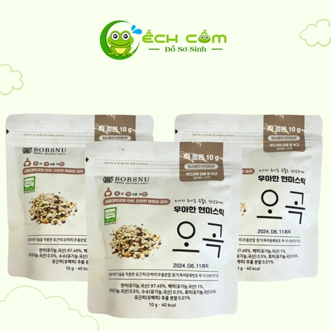 Bánh Gạo  Nứt Hữu Cơ  Ngũ Cốc  Bobsnu 10g