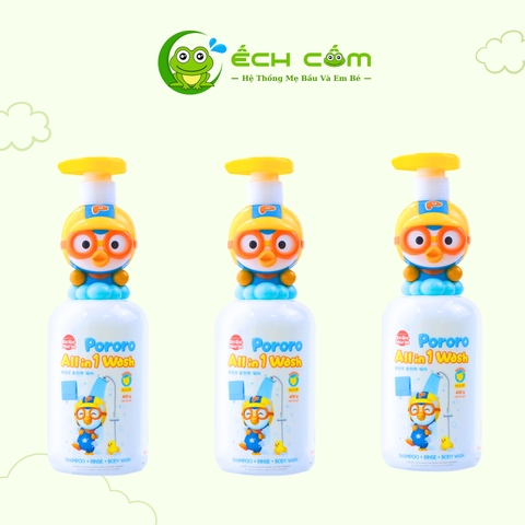 Sữa Tắm Gội 3  Trong 1 Pororo Hương Chuối 400g