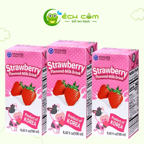 Sữa Tươi YONSEL190 ml Vị Dâu