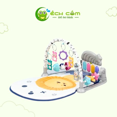 Thảm Đàn  Umoo ( Xám _Cam _ xanh )UM_70124