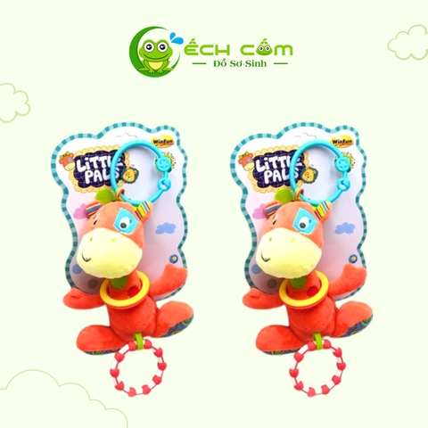 Thú bông xúc xắc hình hươu có nhạc treo xe đẩy