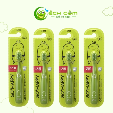 BÀN CHẢI ĐÁNH RĂNG CHO TRẺ EM CAO CẤP SPLAT - Màu xanh lá