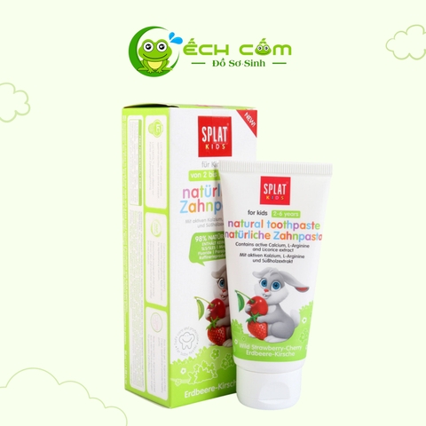 SPLAT KIDS KEM ĐÁNH RĂNG MÙI KEM TRÁI CÂY BÉ 2 - 6 TUỔI 50Ml
