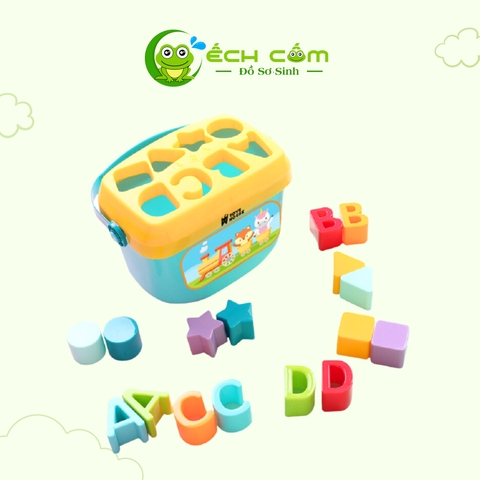 Đồ chơi thả hình khối và chữ cho bé