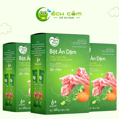Bột Ăn Dặm Măm my  _(Sườn Heo _cà Rốt Bông _Cải xanh )