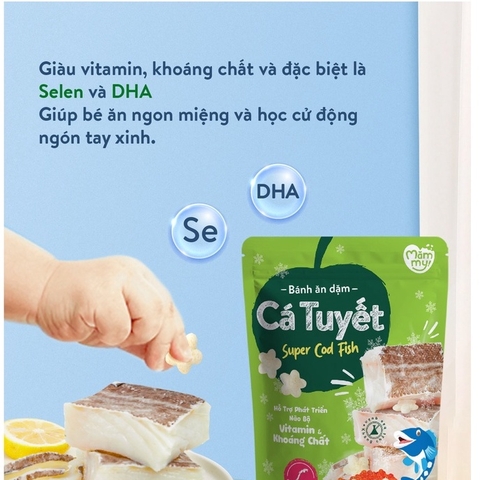 Bánh Ăn Dặm Mămmy  Vị cá Tuyết