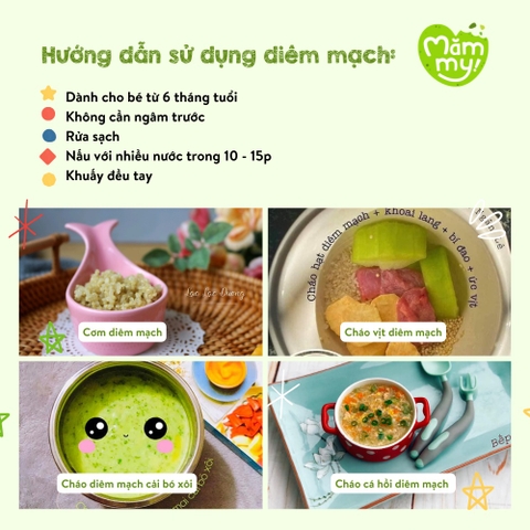 Hạt Hữu Cơ Măm my 110g Hạt Diêm mạch
