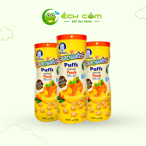 Bánh Ăn Dặm  Gerber Puffs Vị Đào