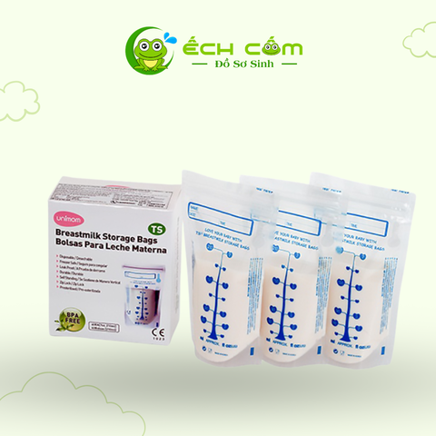 Túi đựng sữa mẹ Unimom Compact không có BPA 210ml (60túi/Hộp) UM870268