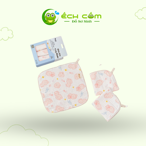 Hộp 3 Khăn Sữa 4 Lớp Muslinx